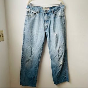 Levi’s 505 Vintage Distressed Straight Leg Jeans